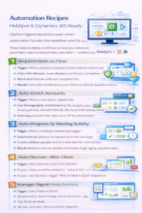 Automation Recipes HubSpot & Dynamics 365 Ready